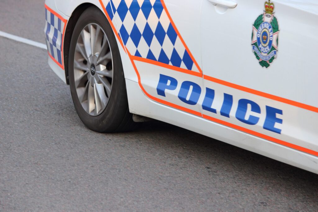 Queensland Highway Patrol stock image.